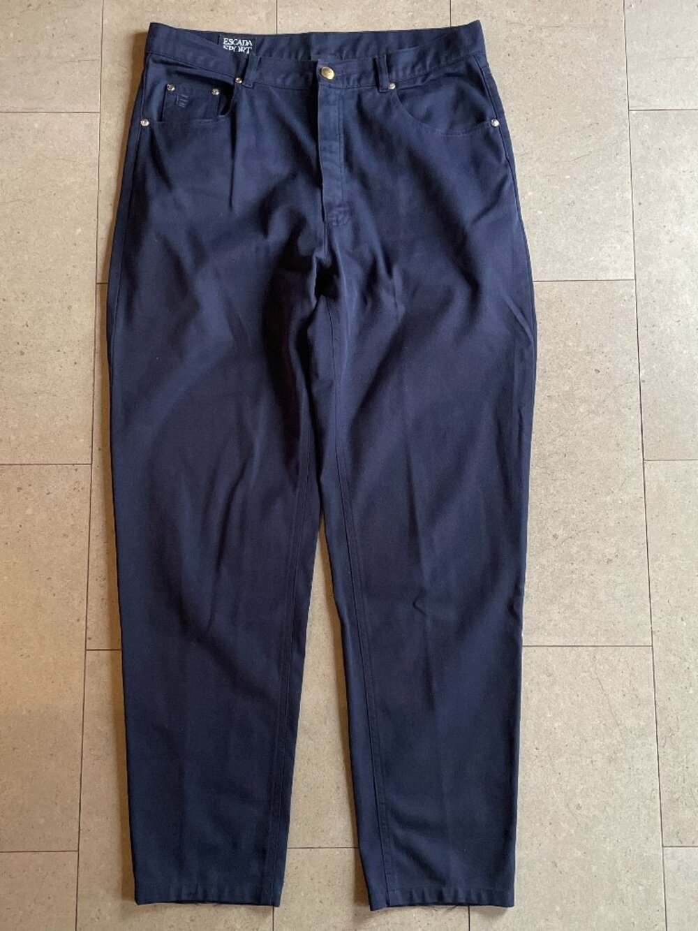 Vintage 90's ESCADA Sport Vintage Navy Blue Pants-Size 44 (US 12)